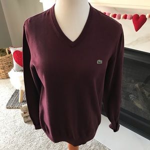 Men’s Lacoste V-Neck Sweater